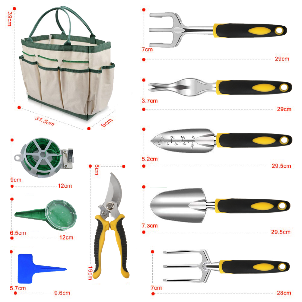 12 tlg Gartenwerkzeug Set Garten Kleingeräte