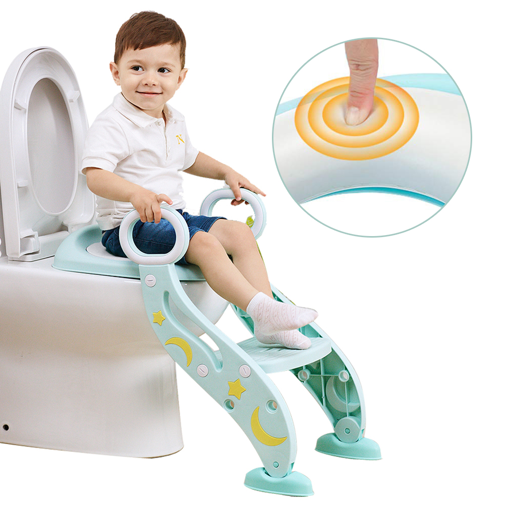 3 in1 Toilettentrainer mit Treppe Kinder Lerntöpfchen Toilettensitz
