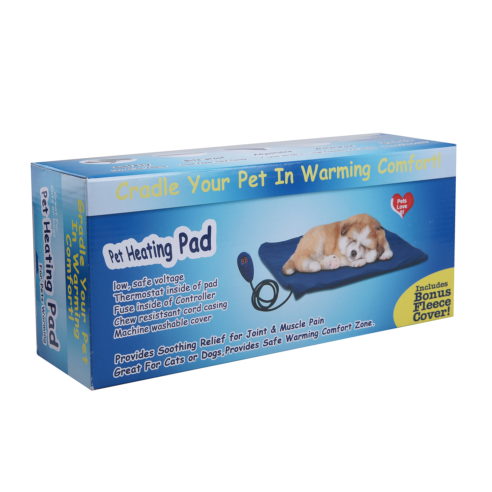 Pet Heat Pad Puppy Electric Heated Warmer Blanket Dog Cat Whelping Bed